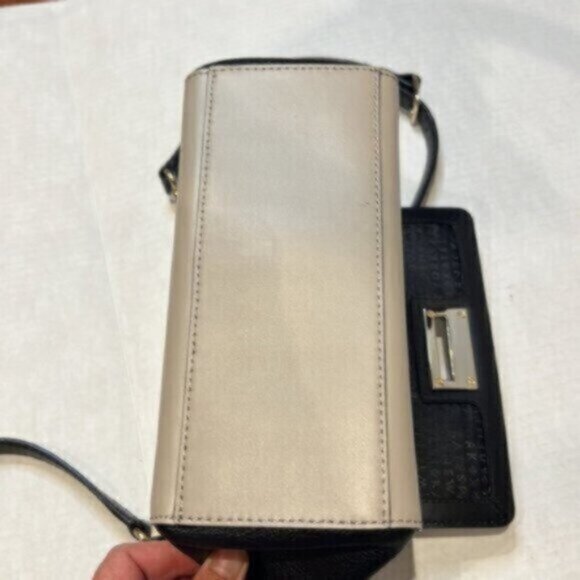 Kate Spade Laurel Magnolia Park color blocked satchel crossbody saddle bag - Picture 8 of 16